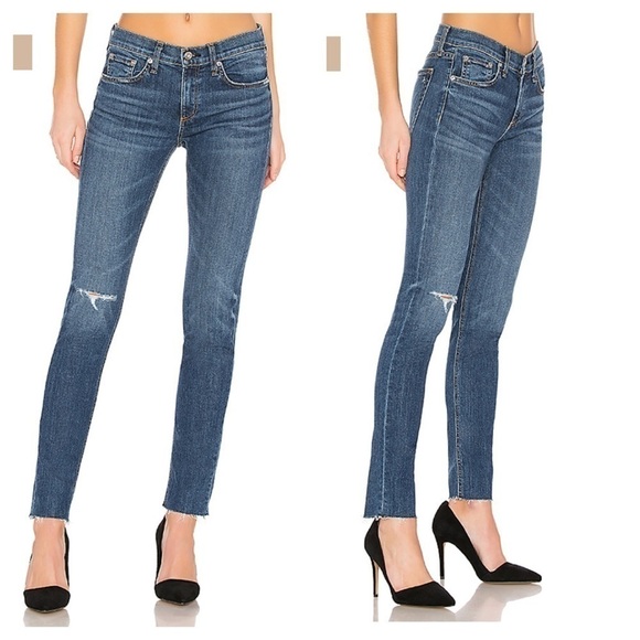 New Rag & Bone Raw Hem Dre Skinny Jeans - Picture 2 of 7